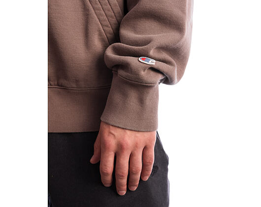 Pullover Champion - Washed Brown Hoodie Full Zip Sweatshirt