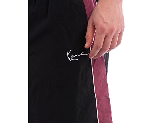 Hose Karl Kani - Signature Sidestripe Baggy Trackpants - Black