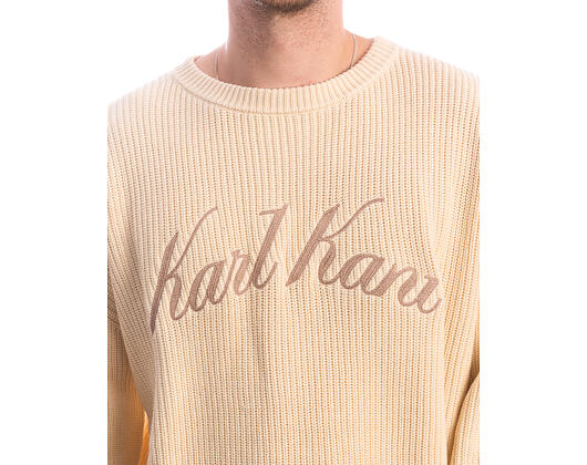 Pullover Karl Kani - KK Script Knit Oversized Crew - Off White