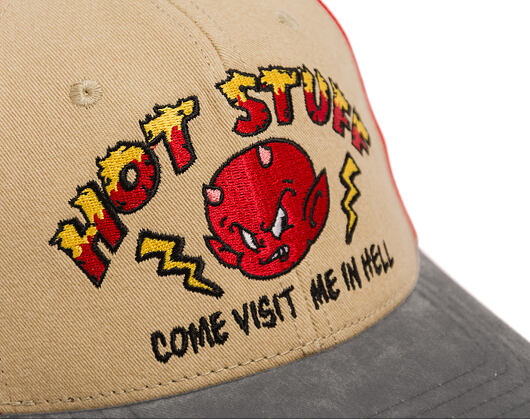 Kappe Capslab - Hot Stuff Trucker - Come Visit Me In Hell Distressed - Sand / Red