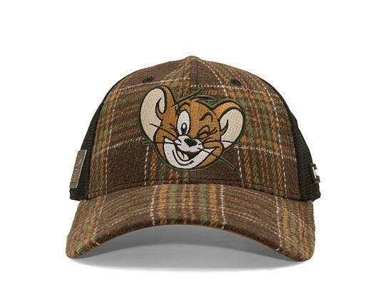 Kappe Capslab - Tom & Jerry Trucker - Jerry Wink Checkered - Brown / Black
