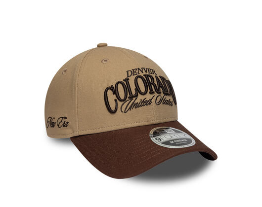 Kappe New Era - Branded Wordmark 9FORTY M-CROWN - Camel / Chestnut Brown