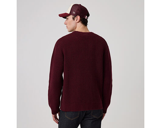 Pullover New Era - MLB Waffle Knit Crew - NY Yankees - Maroon
