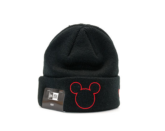 Kinder Mütze New Era Disney Knit Mickey Mouse Infant Black/Scarlet