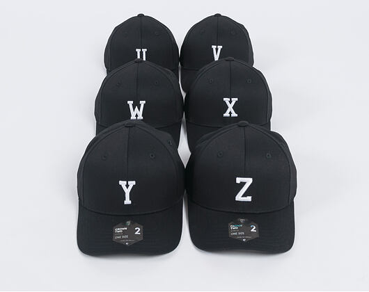Kappe State of WOW ALPHABET - Uniform Baseball Cap Crown 2 Black/White Strapback