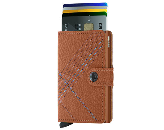 Geldbörse Secrid Miniwallet Stitch Linea Caramello