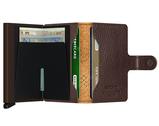 Geldbörse Secrid Miniwallet Stitch Linea Espresso