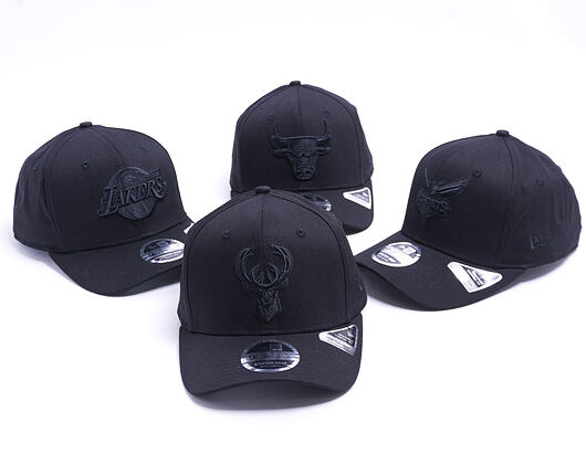 Kappe New Era 9FIFTY Stretch-Snap Tonal Black Chicago Bulls - Black