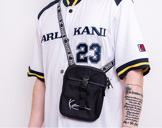 Tasche Karl Kani Signature Tape Messenger Bag 4002484 Black/White
