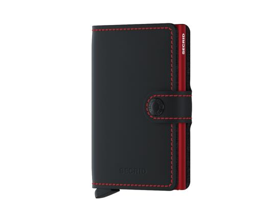 Geldbörse Secrid Miniwallet Matte Black & Red