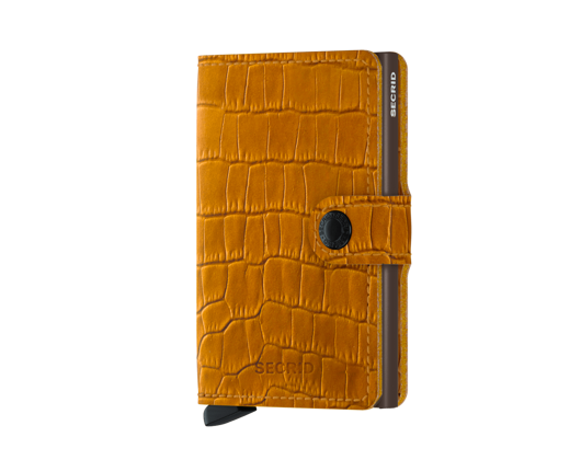 Geldbörse Secrid Miniwallet Cleo Ochre/Brown