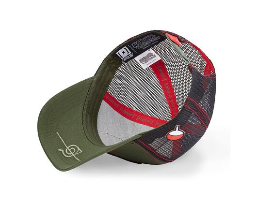 Kappe Capslab Trucker - Naruto - Sasuke - Olive Green