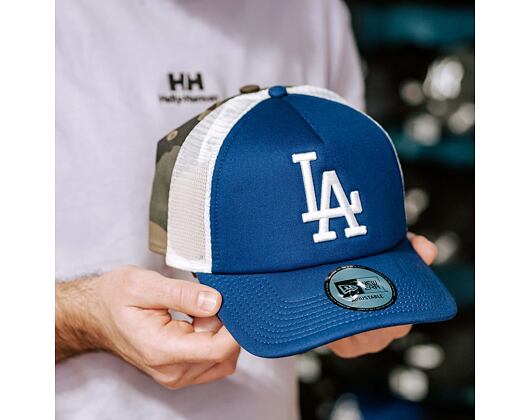Kappe New Era - MLB Clean 9FORTY Trucker - LA Dodgers - Light Royal / White