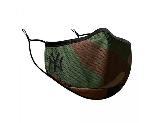 Mund-Nasen-Schutz New Era Diamond Era - NY Yankees - Face Mask Woodland Camo