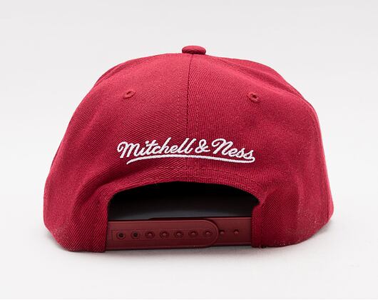 Kappe Mitchell & Ness Team Ground 2.0 Snapback Miami Heat Maroon