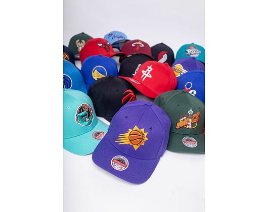Kappe Mitchell & Ness Team Ground 2.0 Stretch Snapback Phoenix Suns Purple