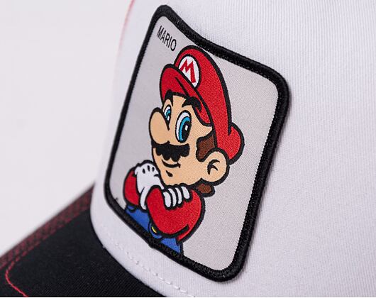 Kappe Capslab Trucker - Super Mario CL/SMB/1/MAR Weiß / Rot
