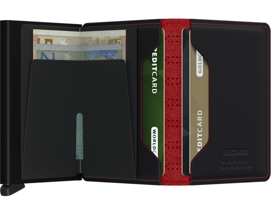 Geldbörse Slimwallet Secrid Fuel Black-Red