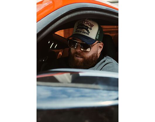 Kappe Stetson Trucker Cap Great Plains 7751152 Geen/Stone/Blue