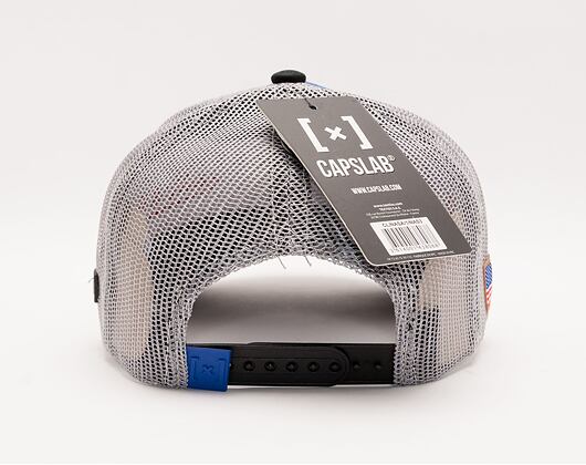 Kappe Capslab NASA A-Frame Trucker CL/NASA/1/NAS3 Royal Blue / Grey / Black