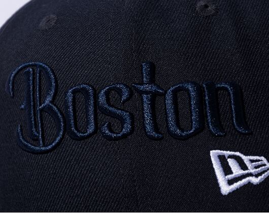 Kappe New Era 59FIFTY MLB Script 5 Boston Red Sox Navy / Red