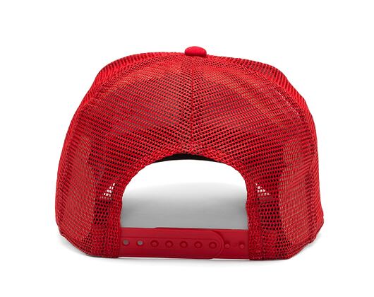 Kappe New Era - NBA Team Clear 9FORTY Trucker - Chicago Bulls - White / Red
