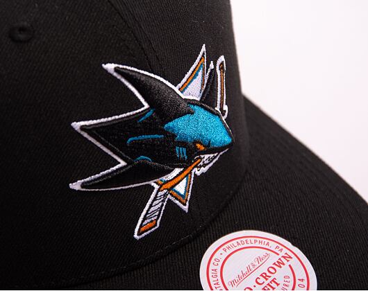 Kappe Mitchell & Ness - Team Ground 2.0 Pro Snapback - San Jose Sharks - Black
