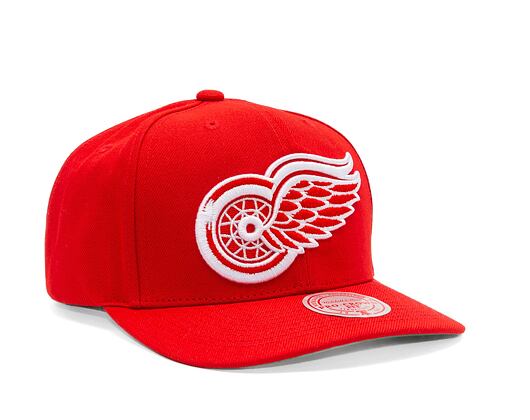Kappe Mitchell & Ness - Team Ground 2.0 Pro Snapback - Detroit Red Wings - Red