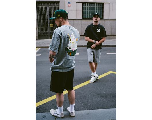 Shorts New Era Essential Shorts Heather Grey / White