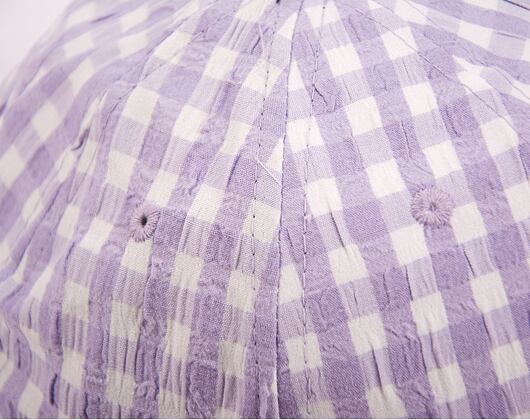 Damen Kappe New Era 9TWENTY MLB Womens Gingham  - NY Yankees - Pastel Lilac / White