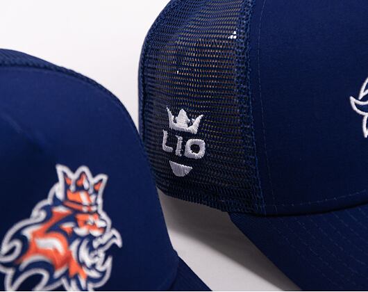 Kappe NEW ERA Core 9FORTY A-Frame Trucker Prague Lions Dark Royal