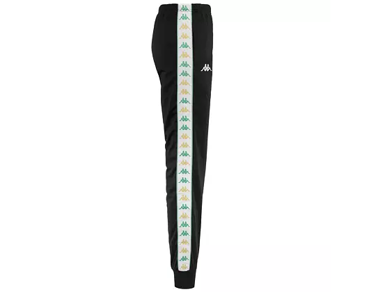 Damen Trainerhose Kappa 222 BANDA WRASTORIAI SLIM Black-White-Green Dusty