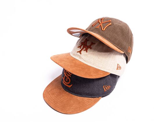 Kappe New Era 9FIFTY Retro Crown MLB Two-Tone Marl - NY Yankees - Walnut Brown