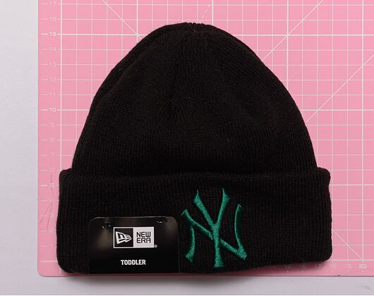 Kinder Mütze New Era MLB Kids League Essential Beanie - NY Yankees - Black / Melachite Green