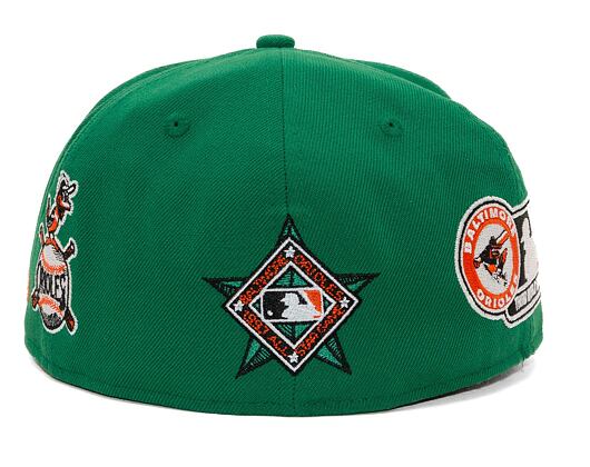 Kappe New Era 59FIFTY MLB Coops All Over Print Baltimore Orioles Cooperstown Team Color