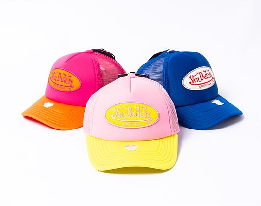 Kappe Von Dutch Trucker Tampa - Trucker Foam - Polyester Foam - Pink/Yellow