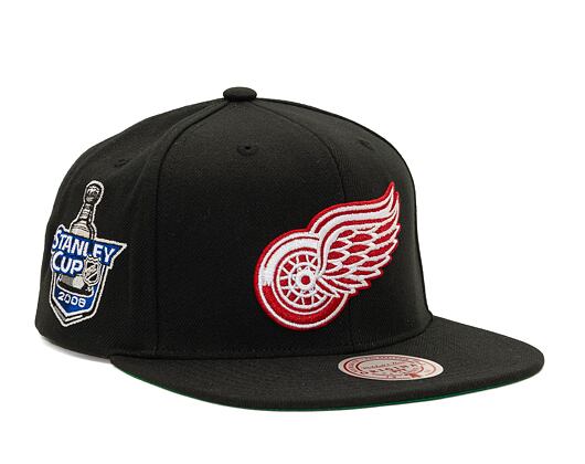 Kappe Mitchell & Ness NHL Top Spot Snapback Detroit Red Wings Black