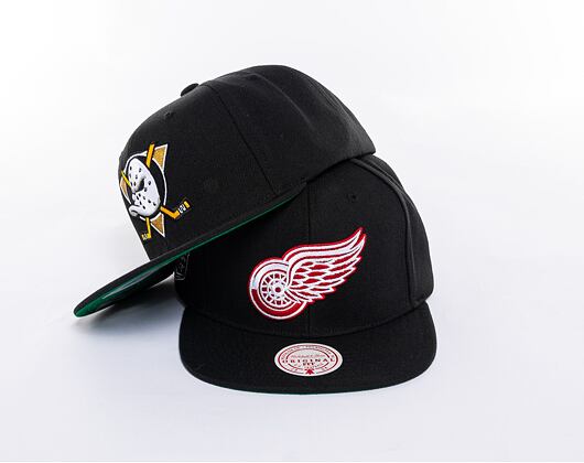 Kappe Mitchell & Ness NHL Top Spot Snapback Detroit Red Wings Black