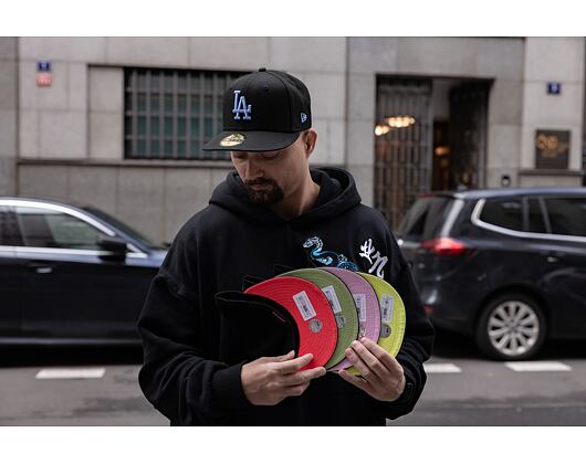 Kappe New Era 59FIFTY MLB Style Activist Chicago Cubs Cooperstown Black / Green