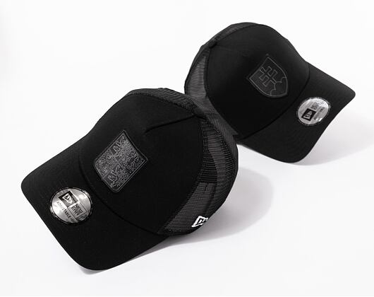 Kappe New Era 9FORTY Trucker National Team - Tschechien Schwarz / Schwarz