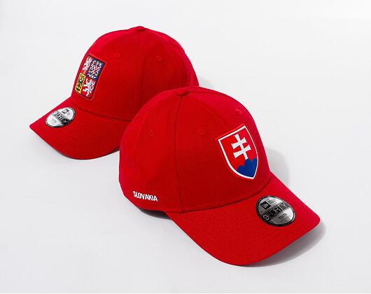 Kinder Kappe New Era 9FORTY Kids National Team - Slovakia Scarlet