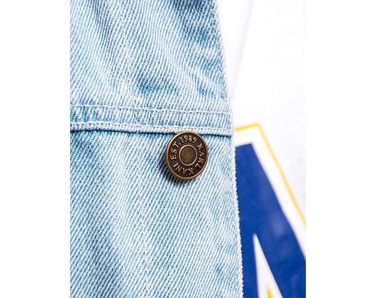 Jacke Karl Kani OG Paintsplatter Denim Trucker Jacket Bleached blue/white