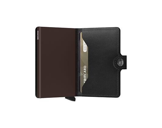 Geldbörse Secrid Miniwallet Original Black & Brown