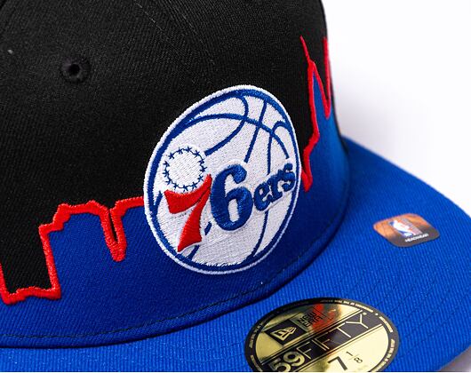 Kappe New Era 59FIFTY NBA "2022 Tip Off" Philadelphia 76ers - Black / Team Color