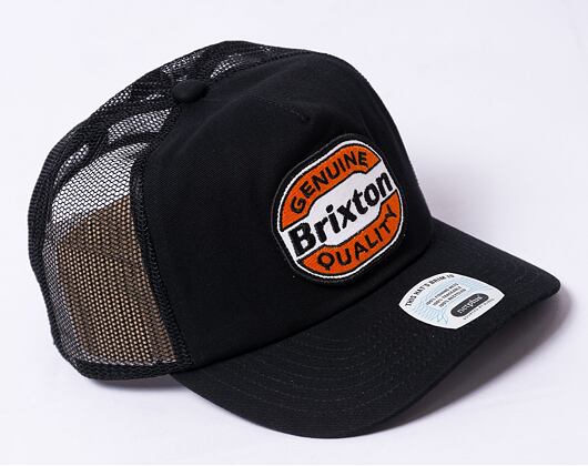 Kappe Brixton Keaton MP Trucker Hat - Black/Black