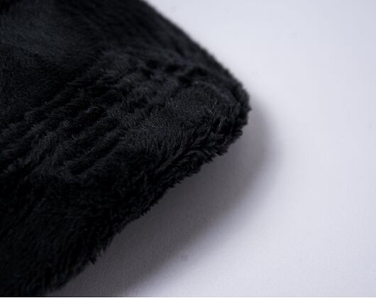 Kappe Reflection Luxury Fuzzy Trucker - Satin Black / White