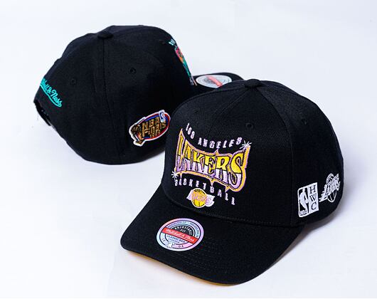 Kappe Mitchell & Ness - NBA Glow Up Classic Red - LA Lakers - Black