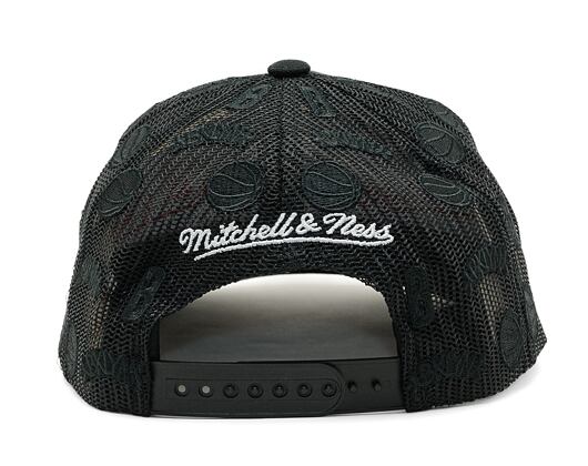 Kappe Mitchell & Ness - NBA Monogram Trucker Brooklyn Nets Black