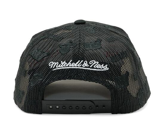 Kappe Mitchell & Ness - NBA Monogram Trucker Miami Heat Black