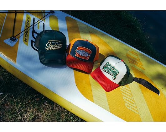 Kappe Stetson - Trucker Cap Motocross Team - Navy/Orange